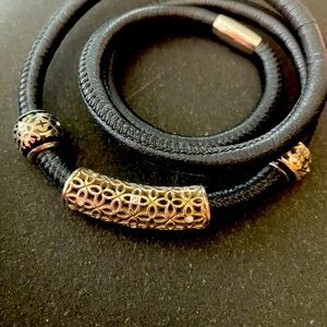 Brighton Black Leather bracelet